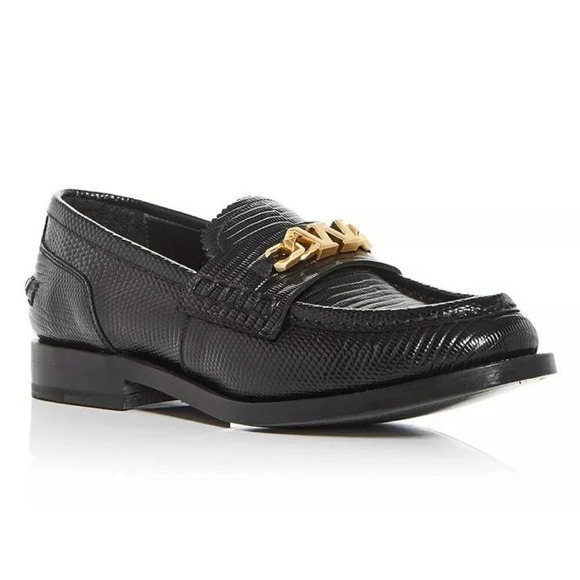 Alexander Wang Women's Carter Black Embossed Loafers Size 38.5 (MSRP $595) - Picture 1 of 12